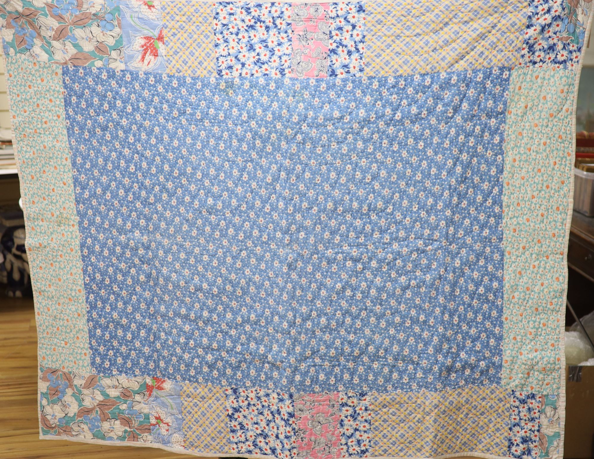 Two 20th century patchwork quilts